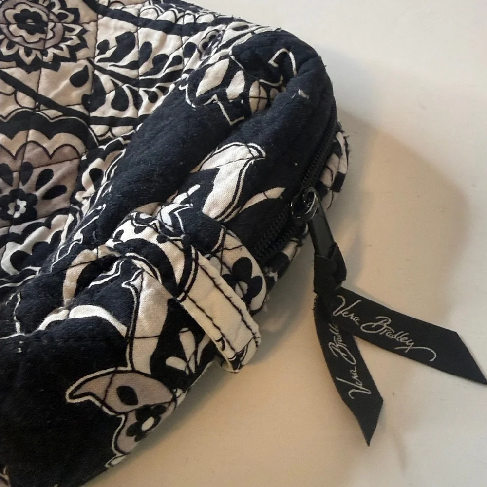 Vera Bradley RETIRED Midnight Paisley Cosmetic / Makeup Bag